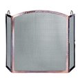 Uniflame Uniflame S-1307 3 PANEL ANTIQUE COPPER SCREEN WITH ARCHED CENTER PANEL S-1307